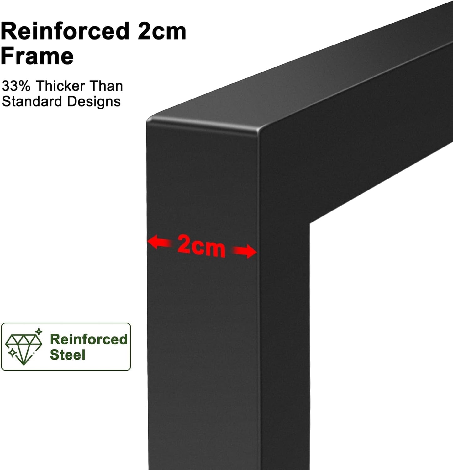 Heavy-Duty Wall Planters for Indoor Plants, Modern Metal Hanging Plant Holders, Picture Frame Wall Plant Shelves for Living Room, Balcony, Patio, Window Garden Décor, 2-Pack