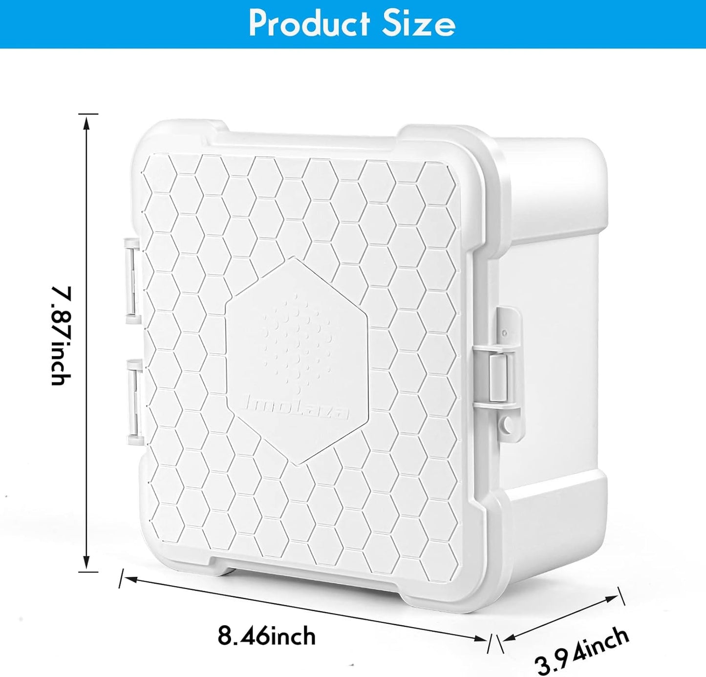 ImoLaza Waterproof Sprinkler Controller Box, Weatherproof Outdoor Enclosure for ImoLaza Sprinkler Controllers, Compatible 4 Zones, 6 Zones, 8 Zones, 12 Zones, 16 Zones