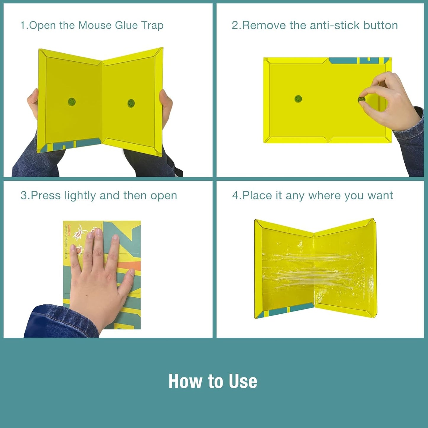 Mouse Trap Glue Board 13-Pack, 3X Faster Catch with Built-in Peanut Scent, Sticky Trap for Crawling Pests, Rats & Mice Extra Heavy & Sticky, Biodegradable, Indoors Home & Commercial