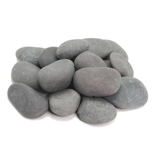 10LB Black Stones Pebbles River Rocks, Natural Beach Pebbles, 2-3" Garden Decorative Stones-2-3 Large Plant Rocks,Ideal for Aquarium, Home Decor