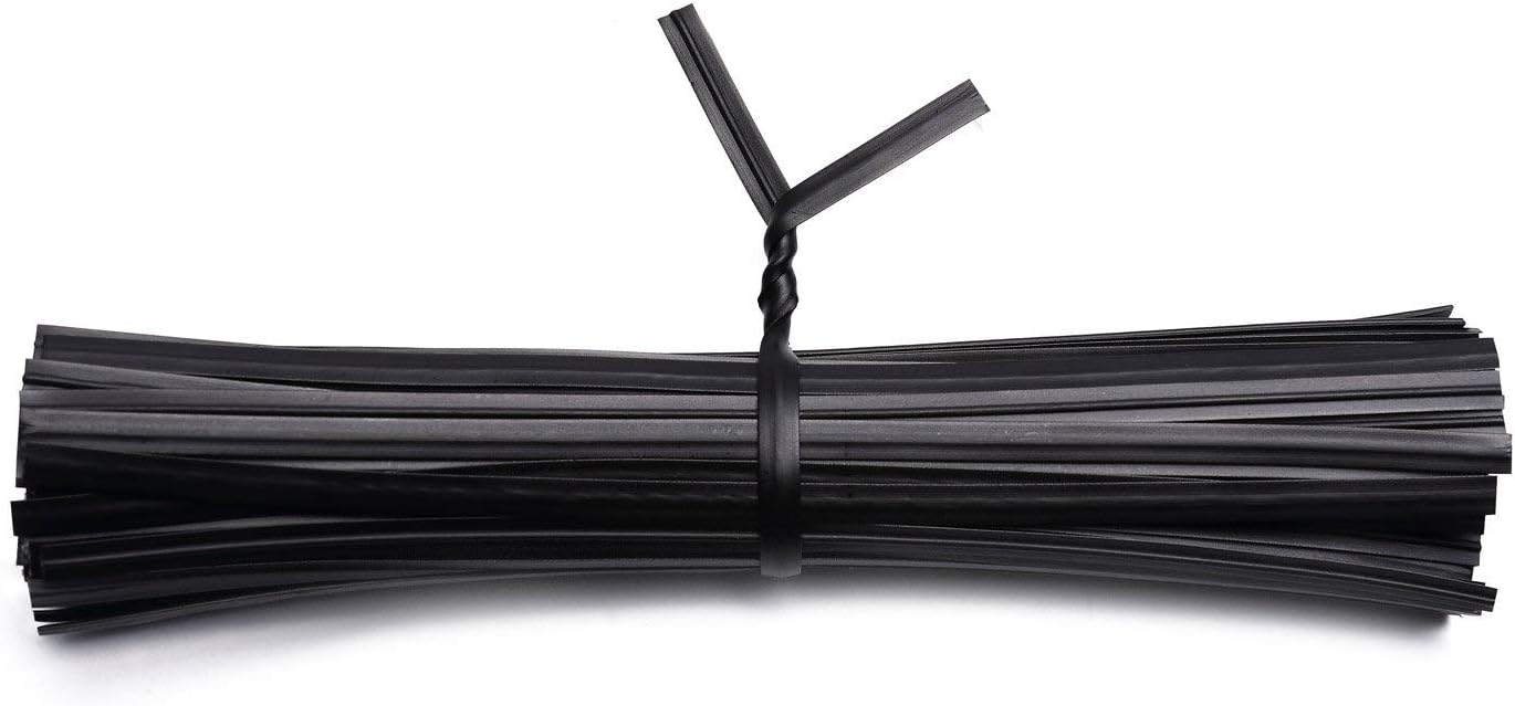 200 Pcs Black Twist Ties - Metallic Twist Ties 5"