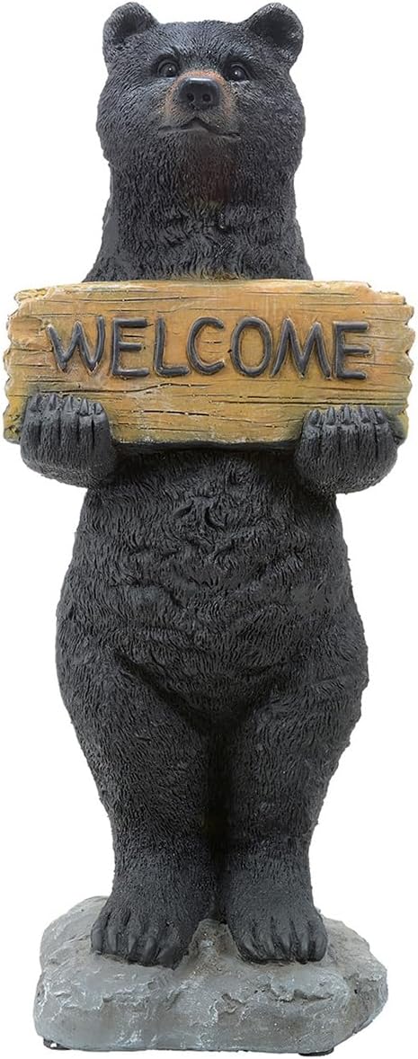 BLACK FOREST DECOR Welcome Home Bear Sculpture