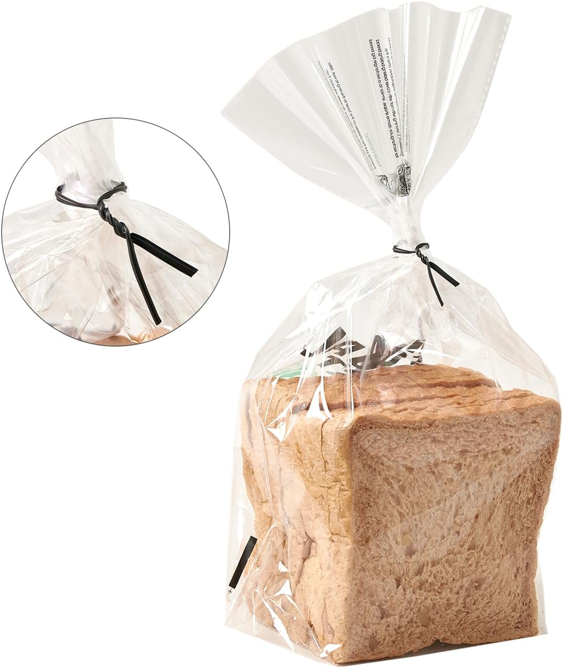 300 Pcs 6 inch Black Plastic Twist Ties, Cable Ties, for Bags, Gardening Tools