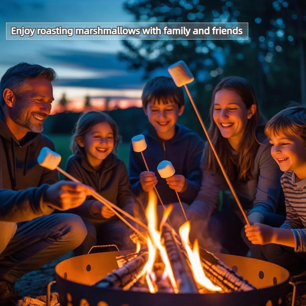 125 PCS 2.5FT Bamboo Plant Stakes 6.3mm Thick – 30-Inch Bamboo Sticks for Plants, Tomatoes, Beans, Climbing Plants – Smores Sticks & Marshmallow Sticks for Fire Pit and Campfire – VESYMAN