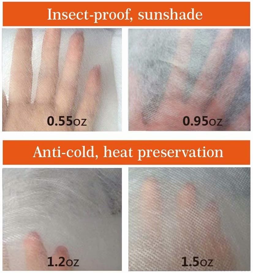 Agfabric Plant Cover Freeze Protection 0.95oz 144"x96" Tree Jacket,Rectangle Shrub Cover for Season Extension&Frost Protection,White