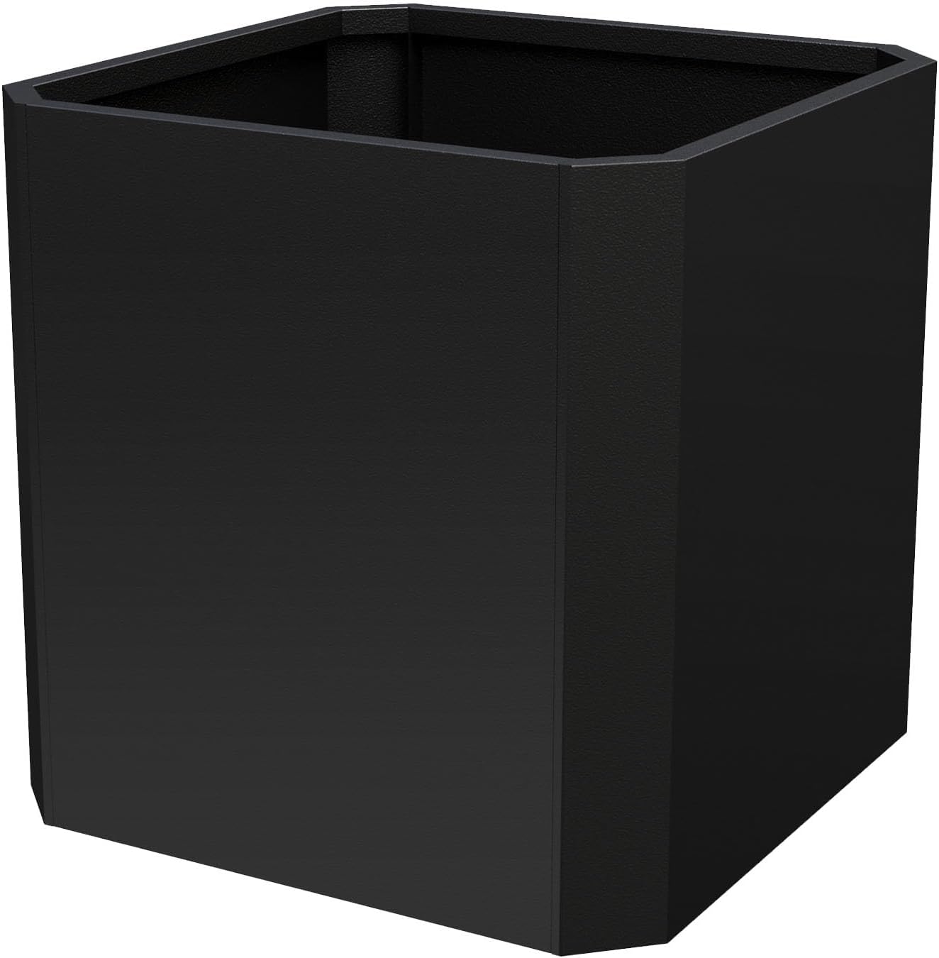 Steel Planter Box-20"x20"x20"-Large Square Planter Box-Outdoor Indoor-Cube Steel Planter Heavy Duty Black Metal Planter Flower Pot Commercial Residential for Home Garden Porch Hotel Patio