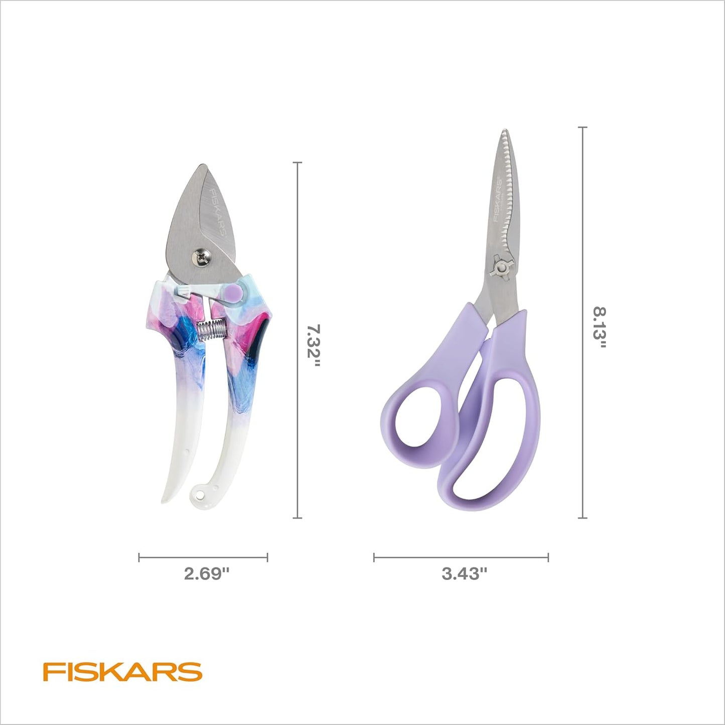 Fiskars Pruner and Veggie Shears Set, Explore Collection