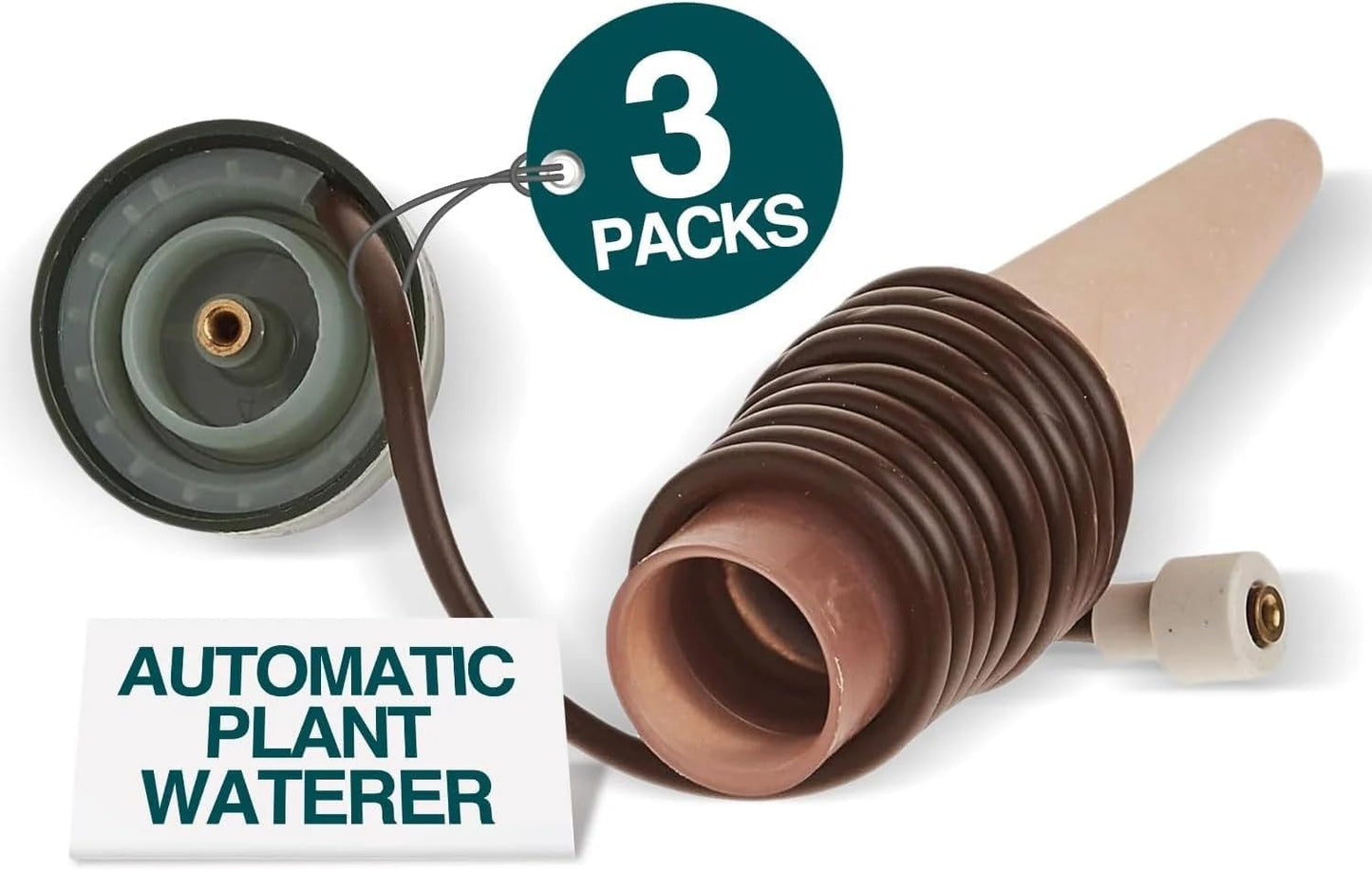 Blumat Classic Plant Watering Stakes (3 Pack) (with Adapter)