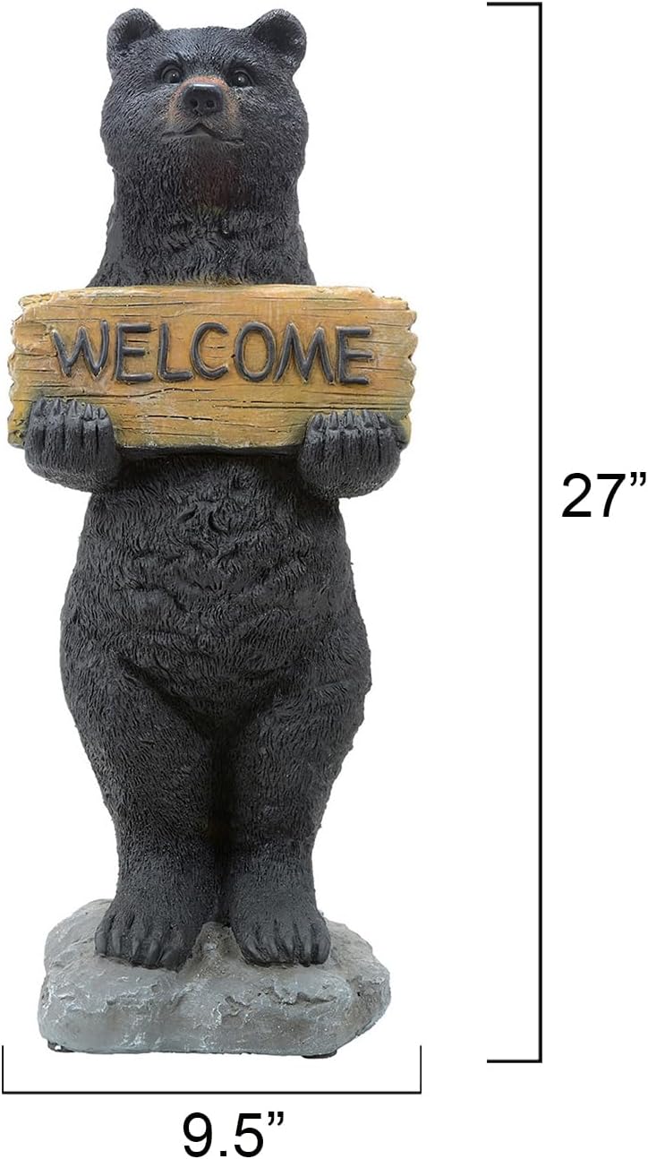 BLACK FOREST DECOR Welcome Home Bear Sculpture