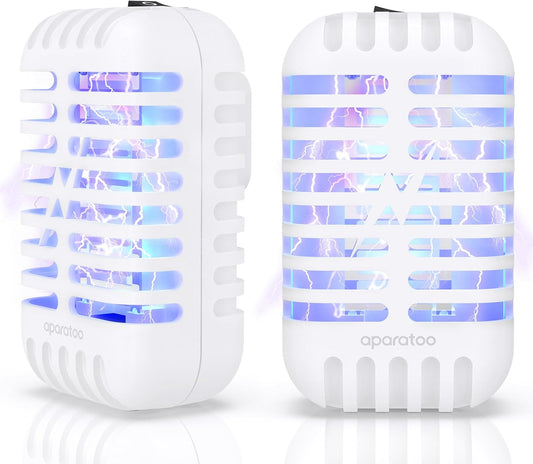 Bug Zapper Indoor Plug in, Fly Zapper Electronic 2 Pack Bug Zapper, Powerful Mosquito Zapper Insect Trap for Camping, Patio, Home, Kitchen