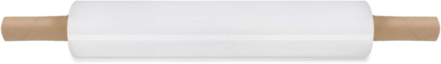 20 inch x 1000 Feet Stretch Wrap Extended Core Handle, Clear Stretch Film, 192 Rolls