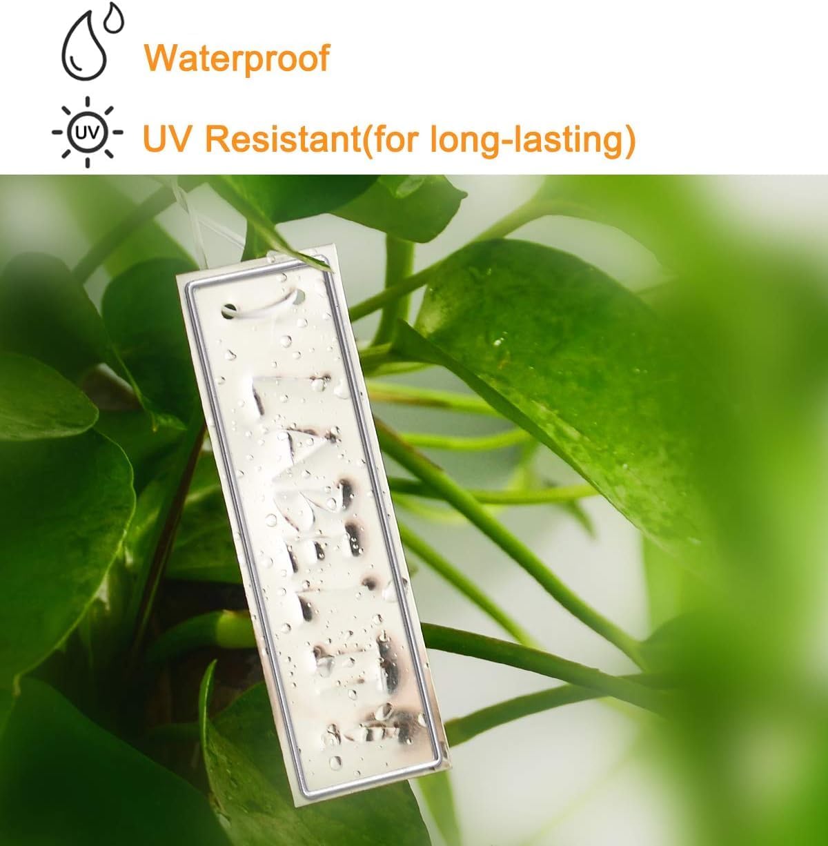 Aluminum Plant Labels - Double Sided Write On Metal Labels, Waterproof Outdoor Plant Markers for Plant Markers Outdoor Identification and Greenhouse