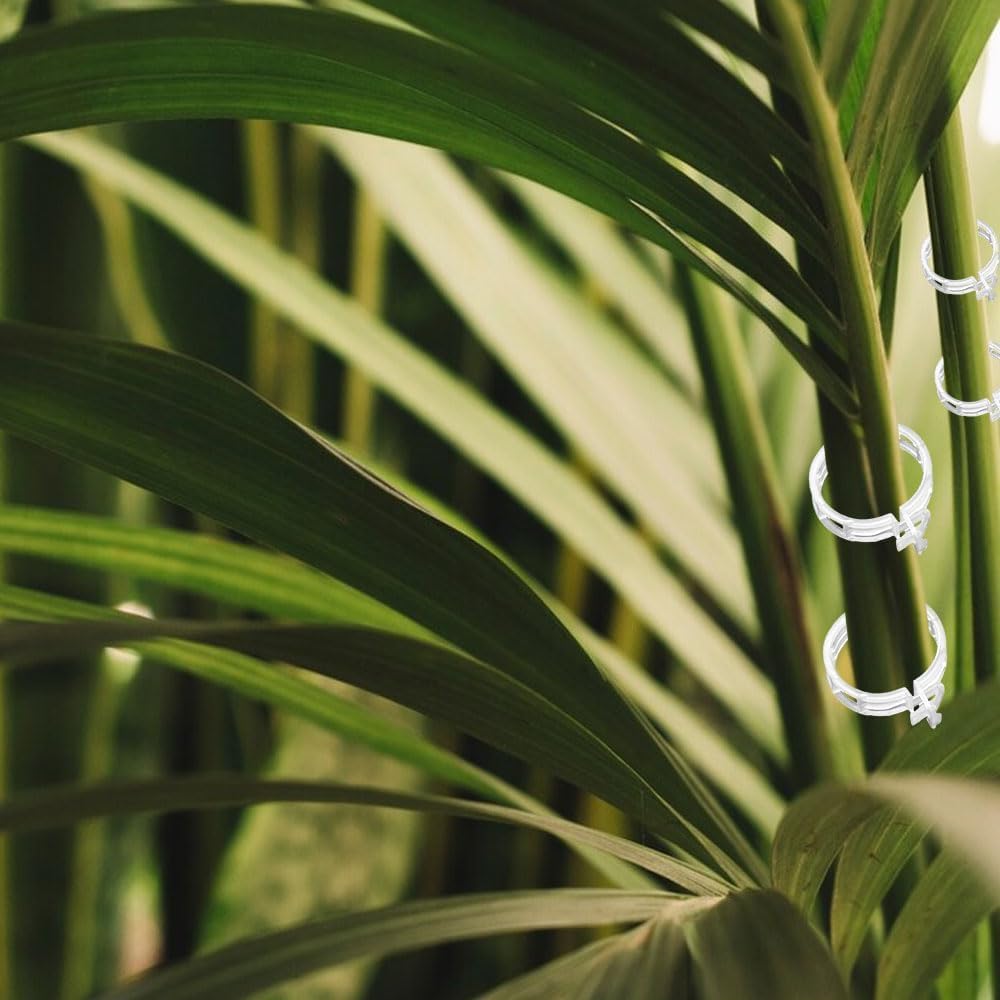 AIIONP 150 PCS Plant Support Clips Reusable Garden Clips, Secured Plastic Plant Clips, Tomato Support Clips for String Trellis for Climbing Plants Outdoor Indoor Plant Flowers Stem Vine Fixing Clips