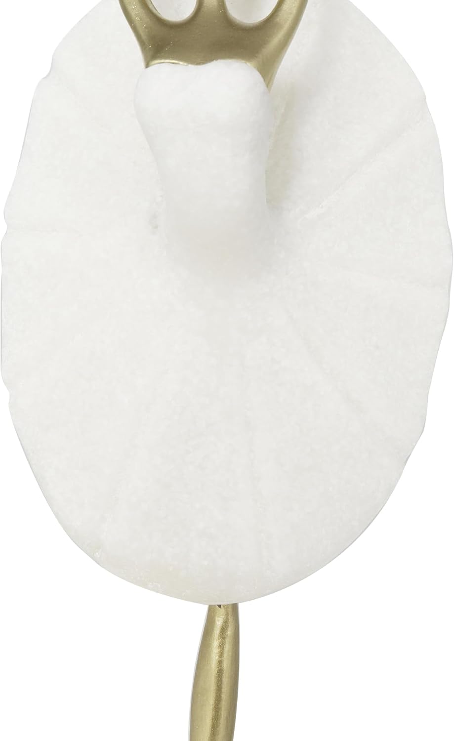 Deco 79 Polystone Dancer Decorative Sculpture Ballet Home Decor Statue with Gold Accents, Accent Figurine 4" x 4" x 14", Cream