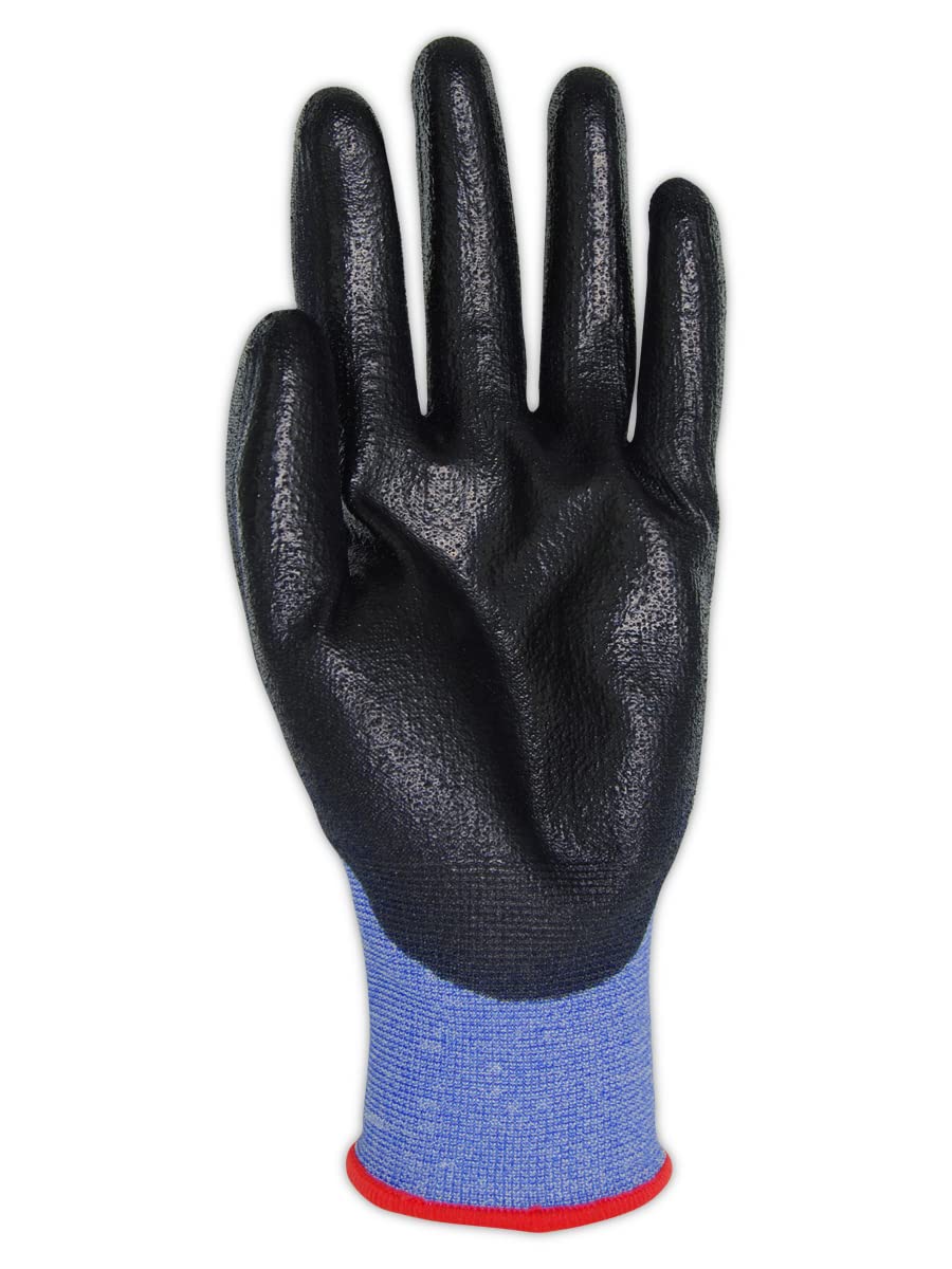 MAGID D-ROC ANSI A4 AeroDex Polyurethane Palm Coated Work Gloves, 12 Pairs, Size 5/2XS, GPD482