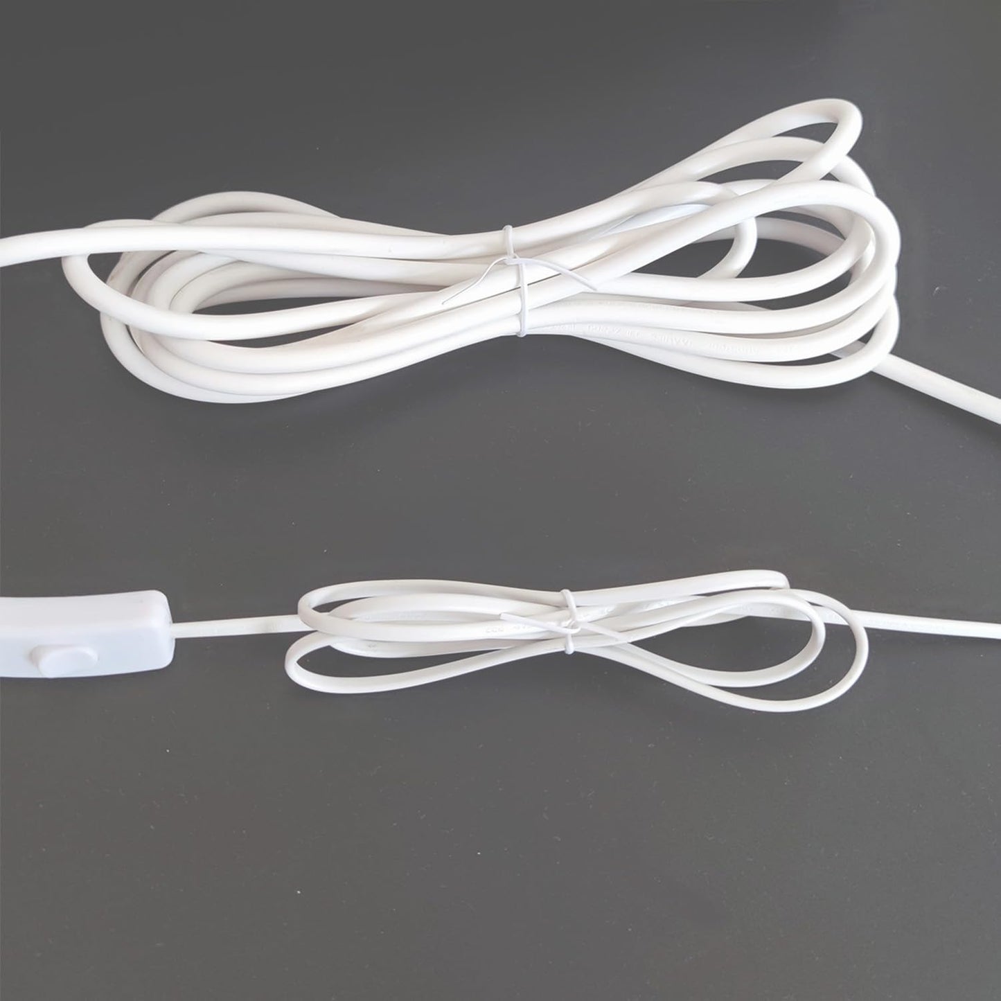 1000 pcs 8 inch White Cable Twist Ties Plastic Twist Ties with Rugged Metal Innercores Reusable Fastening Cable Cord Wire Ties