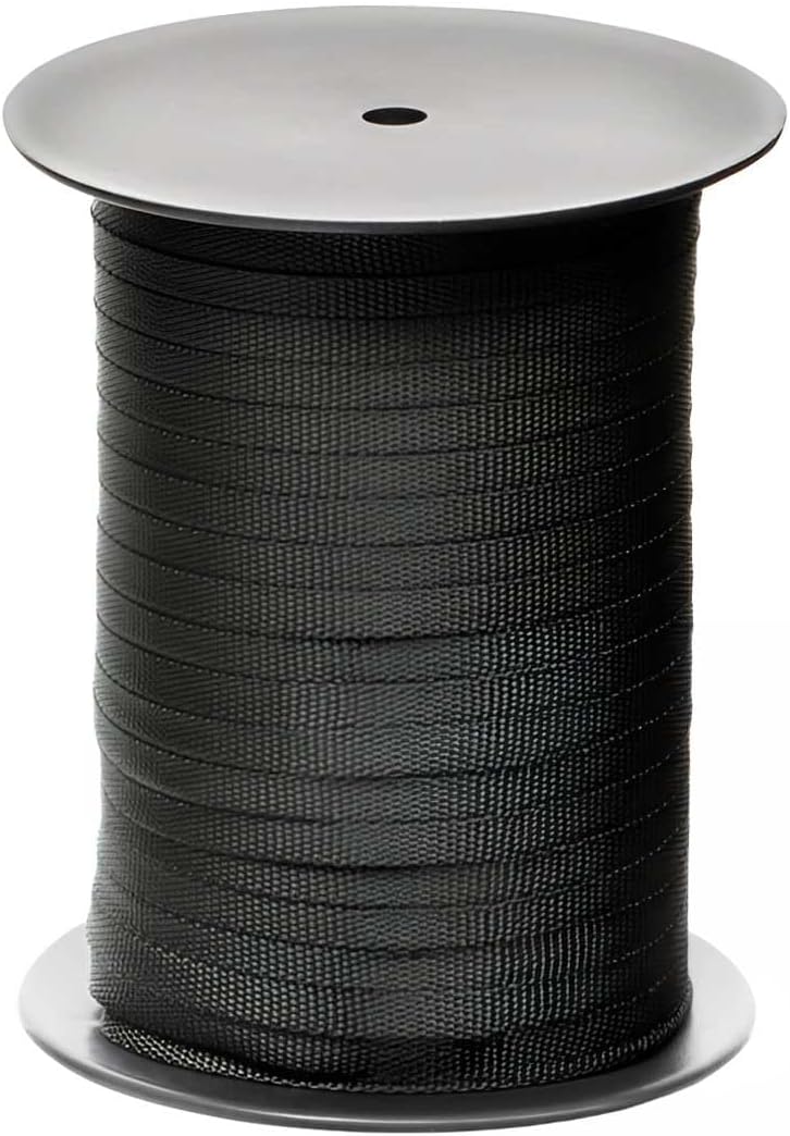 500 Ft Tree Straps for Staking, Tree Ties for Plant Support, 3/4" Inch Width Guying Material Webbing Garden Strap for Outdoor Tree Straightening, 1500 Lbs Strength (Olive Green) - 500 Feet