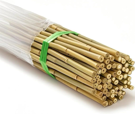 50 Pcs Bamboo Stakes for Plant 6 Feet (70.8 inch), Garden Bamboo Plant Stakes for Plants Support, Climbing Plants, Tomatoes, Sunflowers, Beans, Potted Plants, Trees