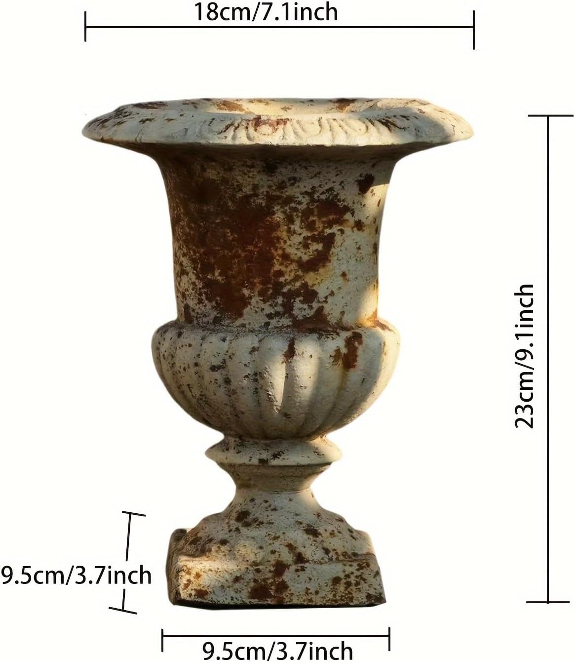 9 inch Retro Flower Pots Outdoor Planters Indoor Decor - Vintage Pots Tree Planter for Outdoors Patio,Garden,Indoor Vase for Office Livingroom Shelf Decor