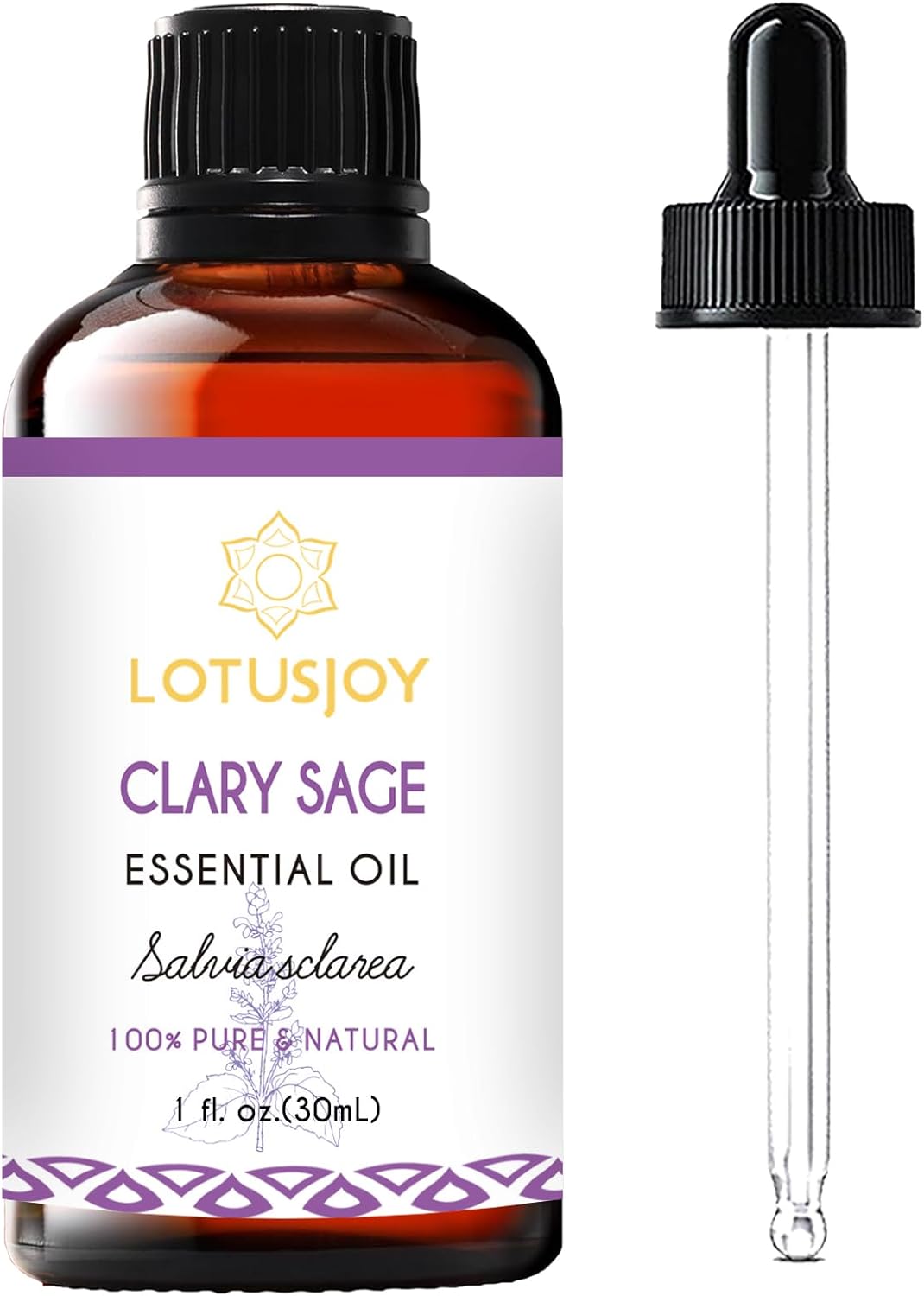 Clary Sage Oil Essential Oil 1 Oz, 100 Pure Natural Sage Essential Oil for Diffuser Skin Hair