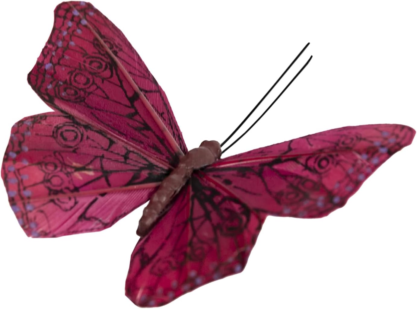 Cartanfill-Vibrant Multi-Colored Butterfly Clips, Set of 12 Decorations for Parties, Weddings and Home Decor