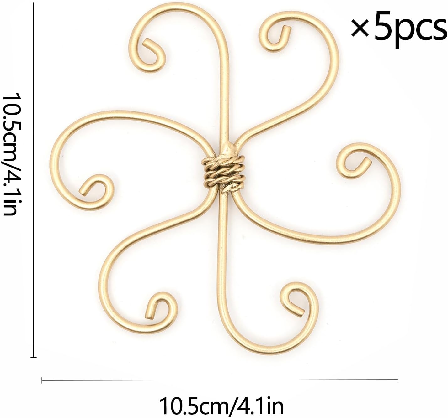 5PCS Monstera Plant Support System 4.1IN - Durable Hook Stem Supports for Healthy Growth, Stabilizer for Leaves and Turtle Shells, Easy-to-Use Indoor Plant Care, Ideal Present for Plant Lovers