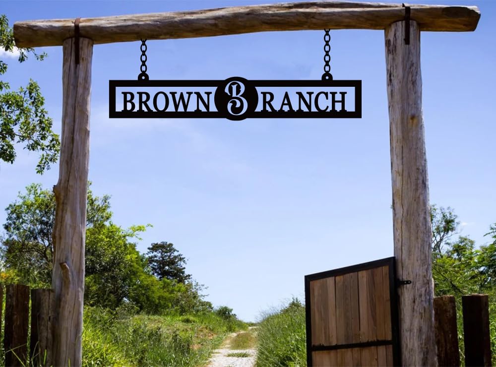 Personalized Metal Farm Sign, Custom Metal Family Name Farmhouse Sign, Outdoor Ranch Sign, Personalized Metal Family Name Sign, Indoor Outdoor Metal Farmhouse Farm Sign, Farmhouse Decor Gifts, Housewa