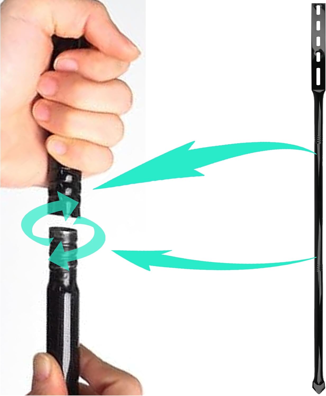 54 Inch Heavy Duty Metal Stakes for Yard Signs, Black, 2 Pack with Hardware, Outdoor Lawn Parking Event Ground Stakes