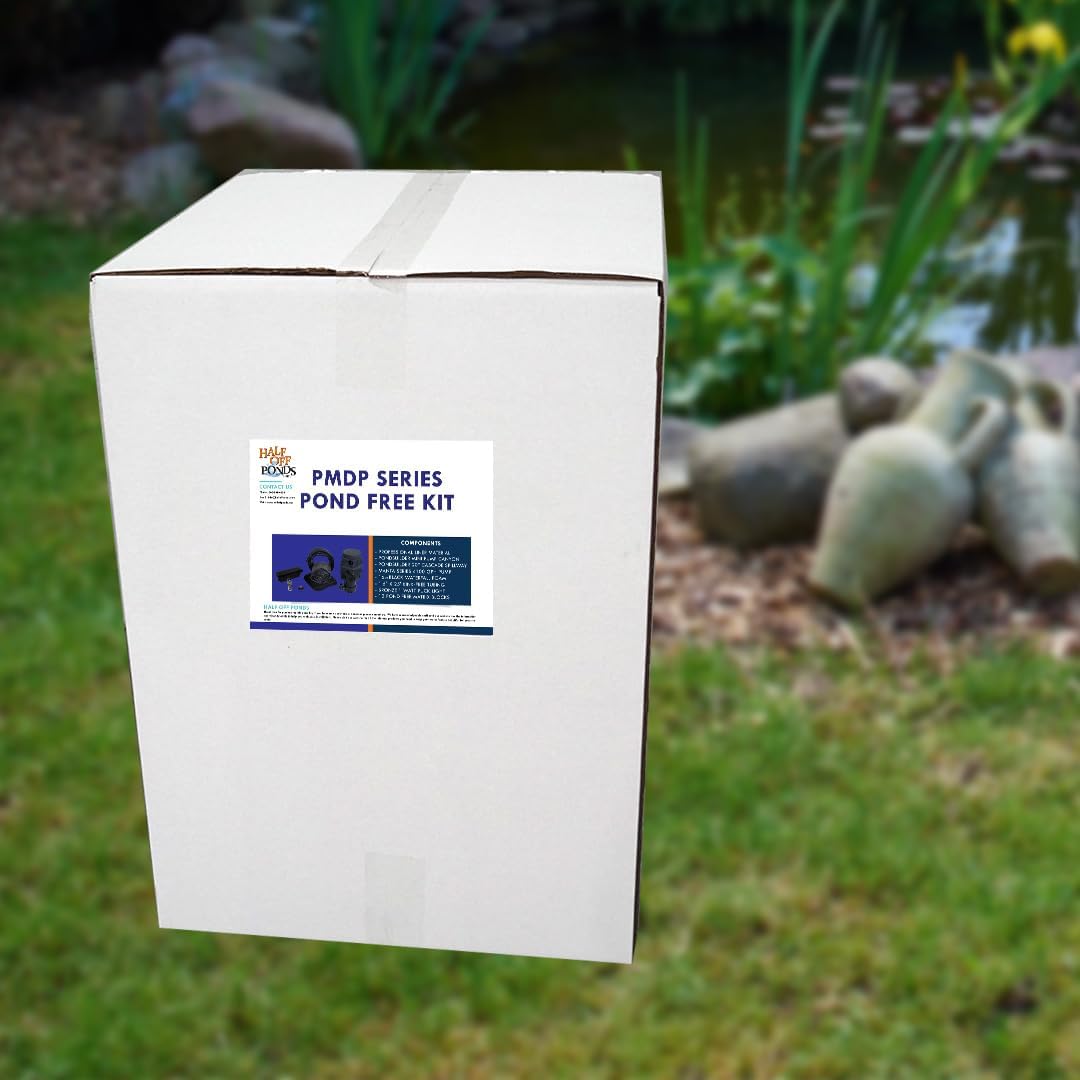 HALF OFF PONDS Pond Free Cascade 4100 Waterfall Kit with MatrixBlox, 10' x 25' EPDM Liner and 4,100 GPH Pump - PMDPB6