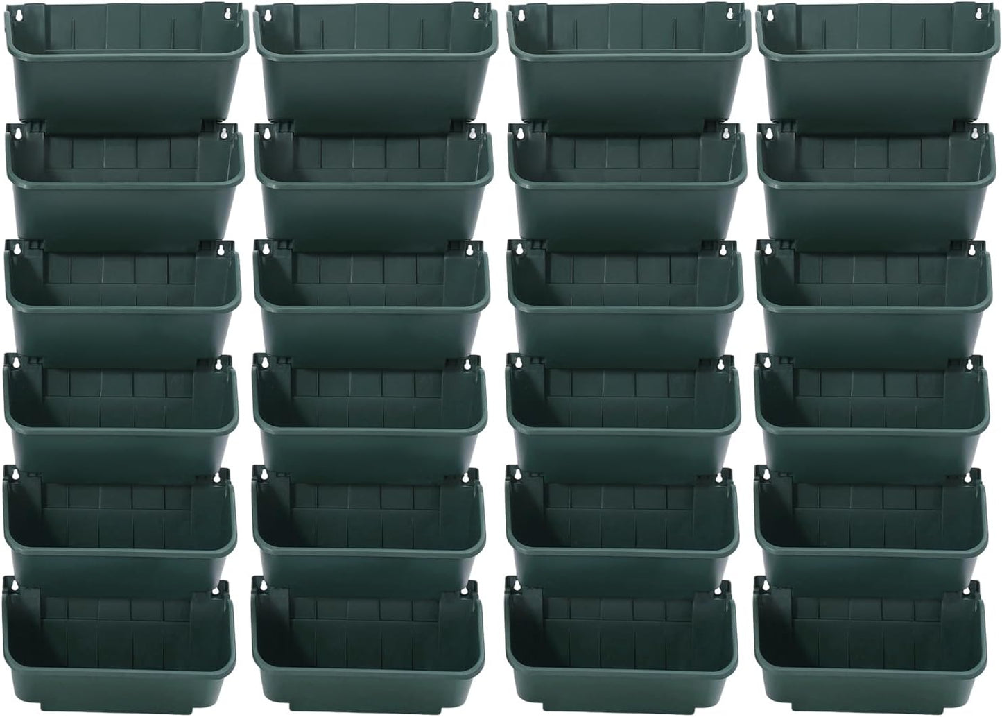 24 Pack Vertical Garden Planter,13 inch Wall Mounted Planter for Patio Indoor Outdoor Decor, Garden Self Watering Pot Balcony Plant Vegetable Fruit Herb Hanging Pocket Holder Flowerpot (Army Green)