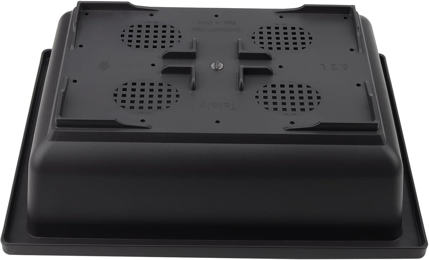 KINJOEK 3 PCS 14 Inch Plastic Bonsai Pots, Large Bonsai Training Pot with Drainage Trays, Rectangular Plant Bonsai Tree Pots for Garden, Indoor, Home Decorative