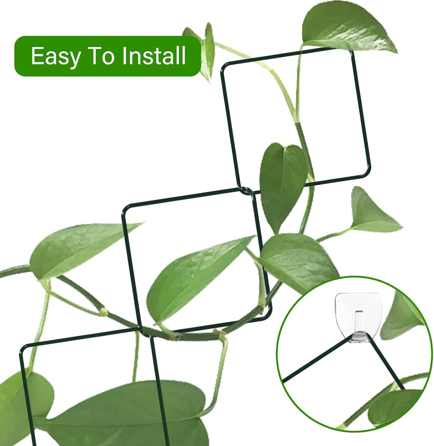 2 Pack 36pcs Chain Trellis for Climbing Plants Indoor & Outdoor, Garden Wall Plant Trellis Plant Vine Support Houseplant Accessories and Plant Gifts for Vine, Ivy, Monstera,Pothos