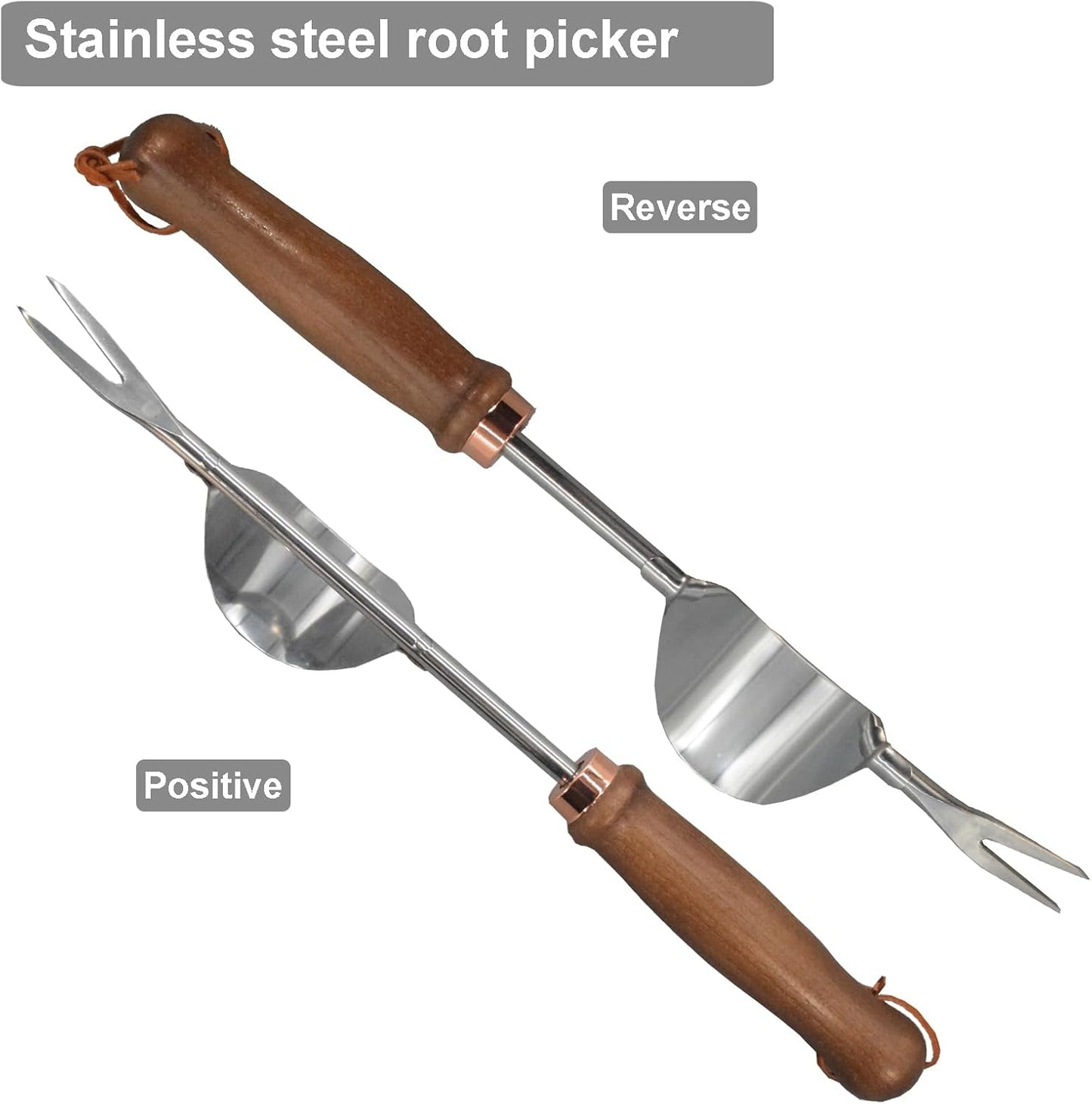 Gardening Tools- Flower Spade Digging Loosening Tool Hand Rake Weed Puller Garden Tools Make Ideal Gifts for Gardening Enthusiast(Weeder1)