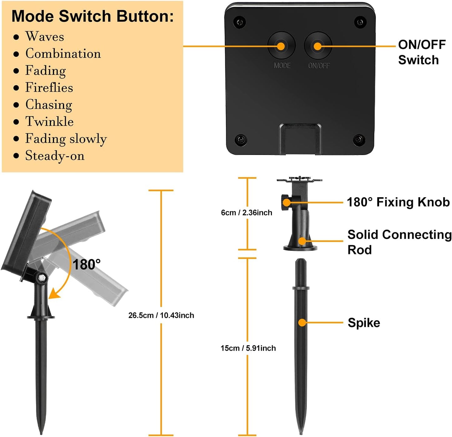 Extra-long 288FT 800LED Solar Fairy String Lights, 4-Pack 72FT 200 LED Outdoor Twinkle Lights Waterproof, 8 Lighting Modes, Warm White Copper Wire Lights for Deck Backyard Tree Garden Fence Pool Party