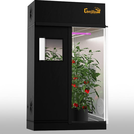 Gorilla Grow Tent Pro 2 x 4 x 6'11 to 7'11 w/Included Extension Kit - Tallest Premium Indoor Grow Tent, Thickest & Most Durable Gorilla Canvas, Strongest w/ 300lb Hang Capacity, Hydroponic Grow Box