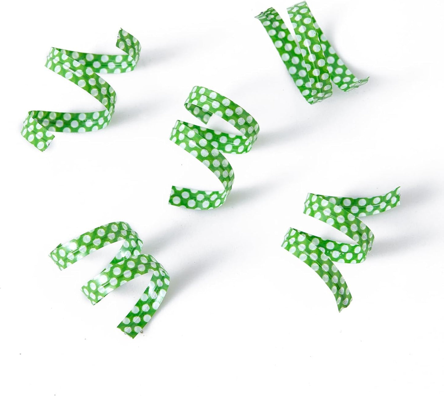 500 PCS 4" Polka-Dotted Bag Twist Ties,Green with Dots Plastic Twist Ties Bread Bags Ties for Candy Cookies Gift Bags and Decoration