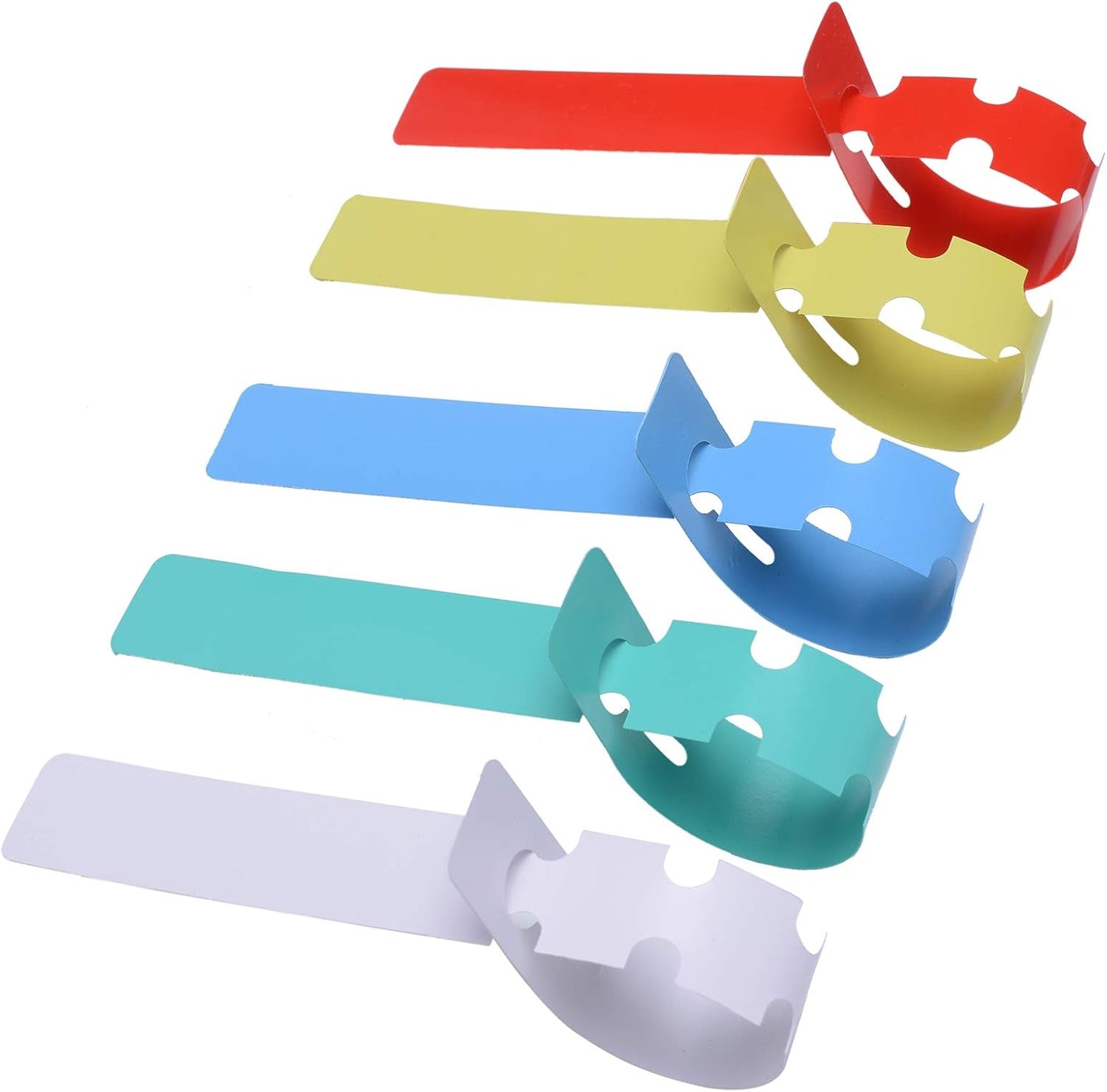 500 Pcs Wrap Around Adjustable Plant Tree Hanging Tags, Plastic Nursery Garden Waterproof Labels, Large Writing Surface (20x2cm, 5 Colors)