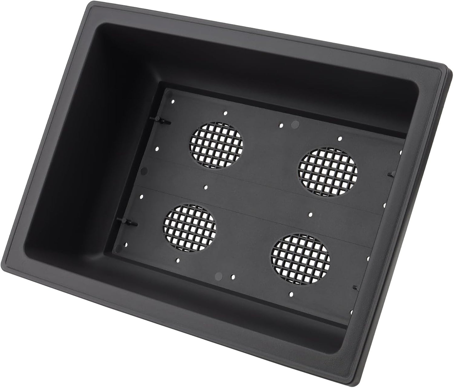 KINJOEK 3 PCS 14 Inch Plastic Bonsai Pots, Large Bonsai Training Pot with Drainage Trays, Rectangular Plant Bonsai Tree Pots for Garden, Indoor, Home Decorative