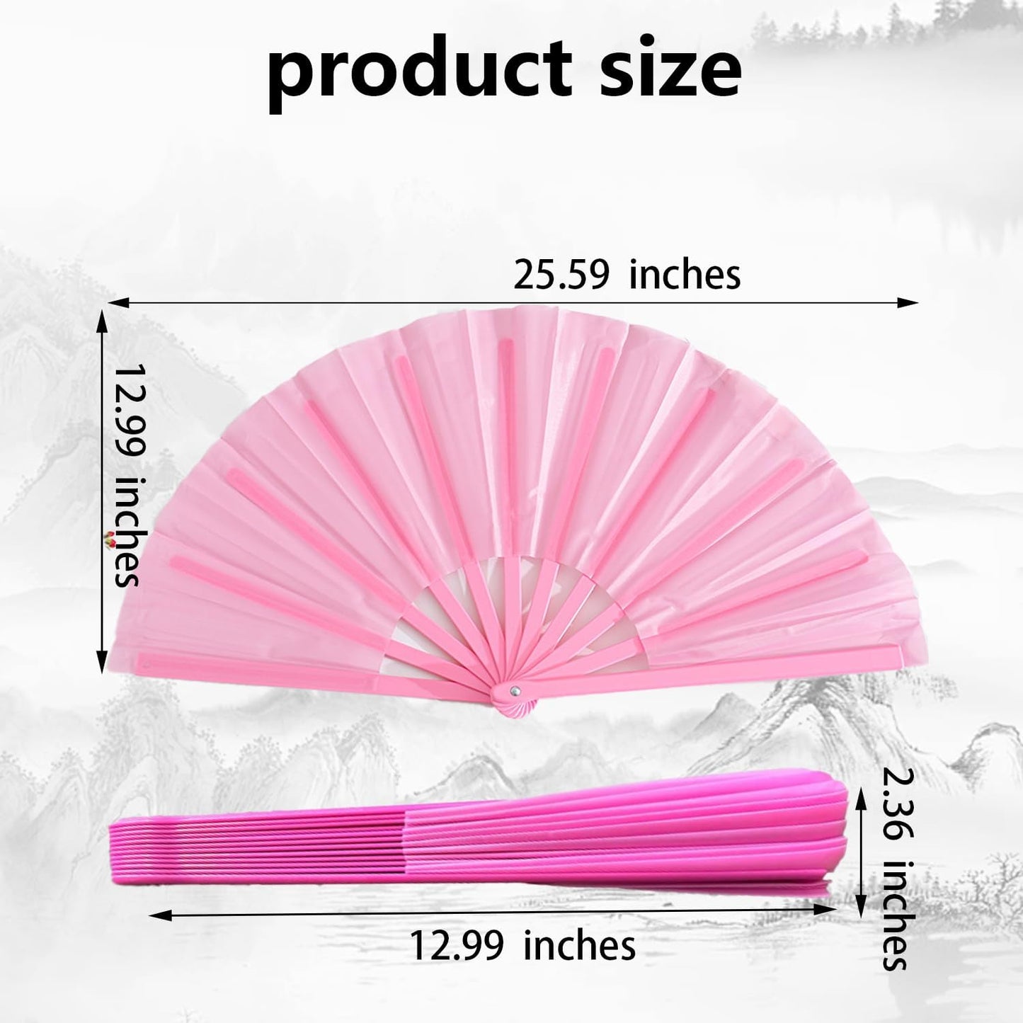 Boots on The Ground Hand Fan,Boots on The Ground Fan,Clap Fans For Line Dancing,Large Folding Hand Fan,Party,Dance Enthusiasts Gift (pink)