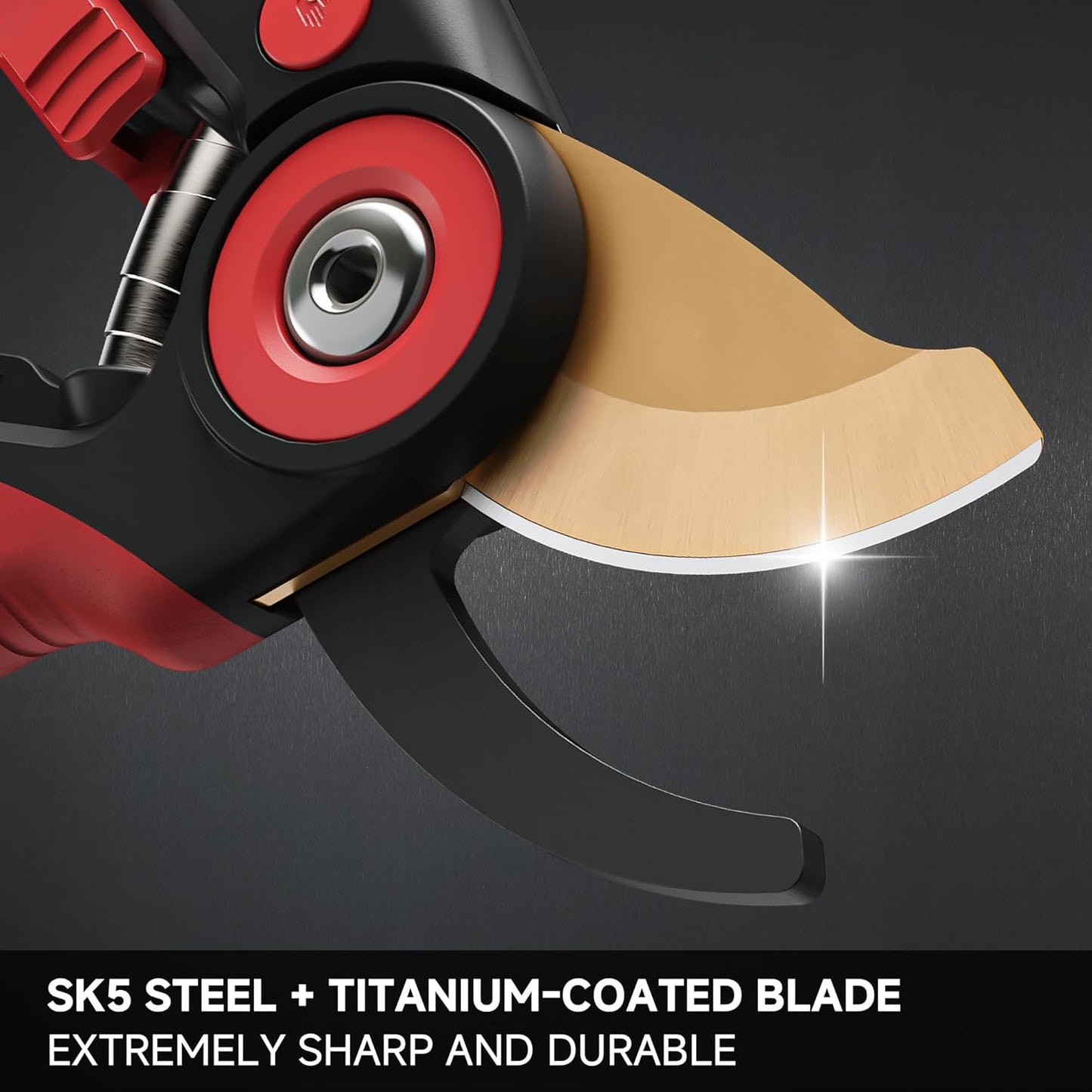 FLORA GUARD Bypass Pruning Shears 8.2" – Ultra Sharp SK5 Steel Blades with Titanium Coating, Ergonomic Rubber Handle Hand Pruners for 3/4" Branch Cutting, Garden Shears for Yard & Fruit Trees