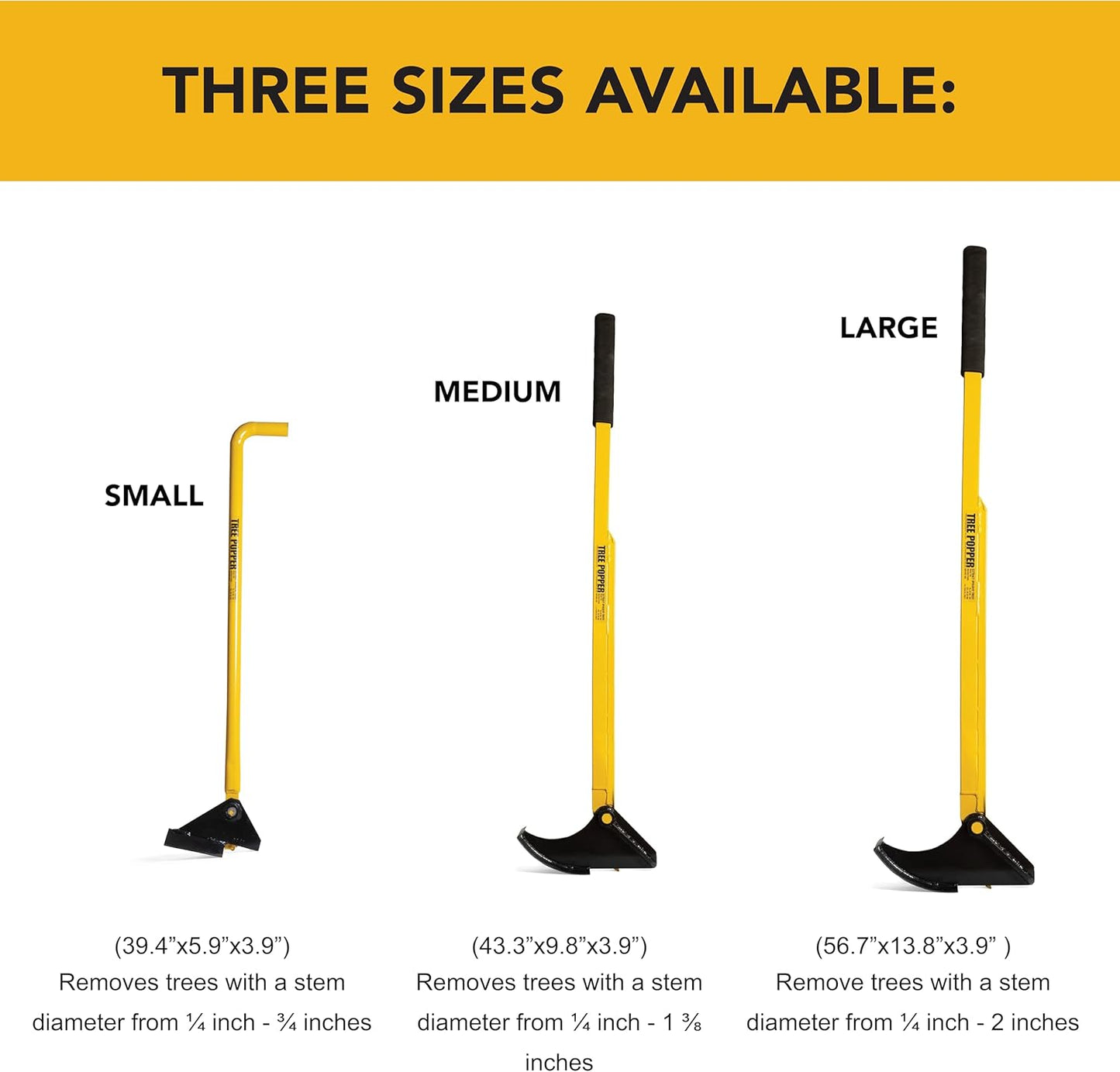 Medium Size – Heavy-Duty, High-Leverage Invasive Plant Remover, Fully Uproots Woody Stems ¼ inch - 1 ⅜ inches – Ideal for Landowners, Conservation, and Land Management