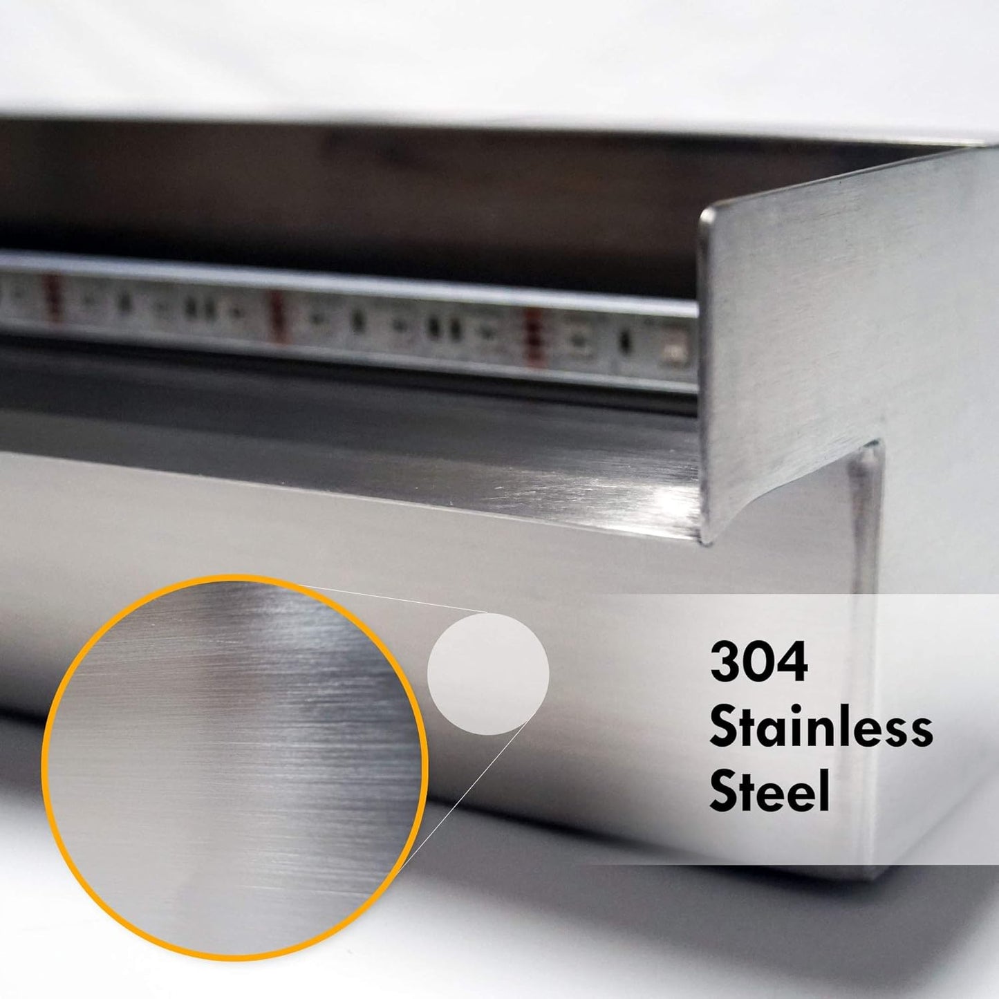 HALF OFF PONDS Steel Elegance 24" Stainless Steel Spillway - STE24-HOP