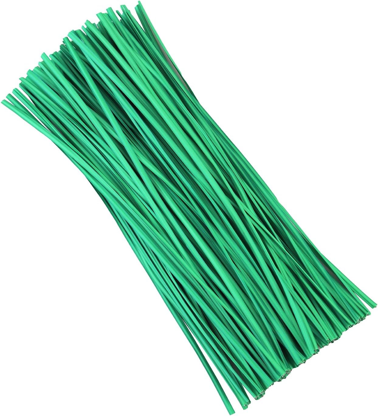 300 Pcs 6 inch Green Plastic Twist Ties, Cable Ties, for Bags, Gardening Tools