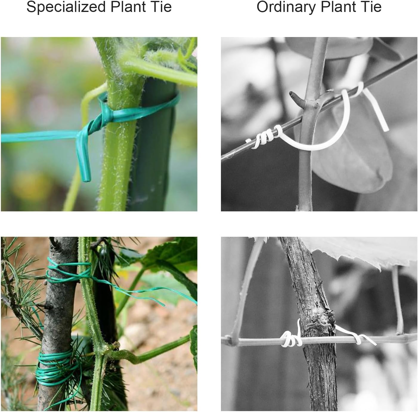 2 Pack 492FT Garden Twist Tie with Built-in Cutter, Rustproof Green Coated Plant Ties for Gardening, Flexible Reusable Tomatoes Ties Support for Indoor Outdoor Home and Office Use