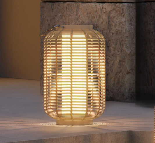 Solar Yard 1-Pack Outdoor Solar Lantern Lamp, Water-Resistant Boho Lights for Outside Hanging Lantern Table Lights Decoration for Garden, Patio, Porch, Trees, Pathway, Natural