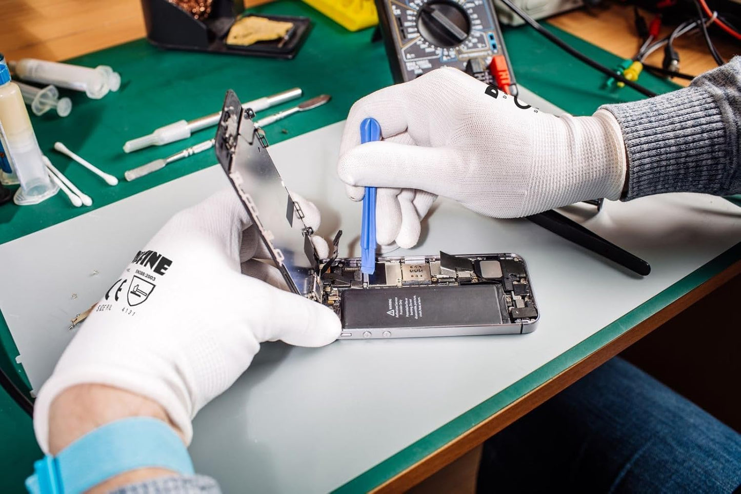 Safety Work Gloves PU Coated-12 Pairs,White Seamless Knit Glove with Polyurethane Coated Smooth Grip on Palm & Fingers, for Men and Women, Ideal for General Duty Work (X-Large)