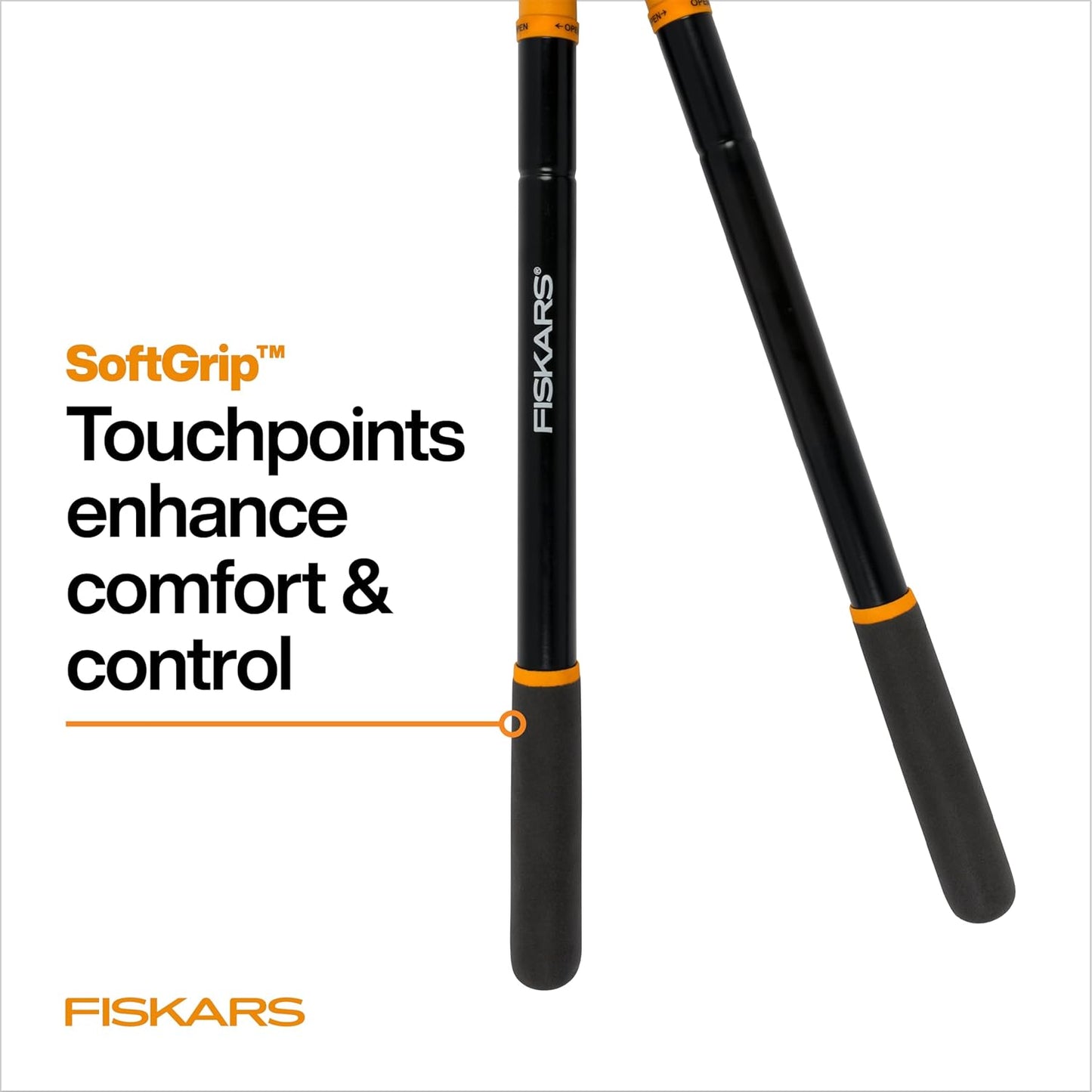 Fiskars Loppers for Tree Trimming, Heavy Duty, with Extendable Handle (24.5"-37" Range), Sharp Bypass Steel Blade Tree Branch Cutter up to 1.5-Inch Diameter Cut Capacity