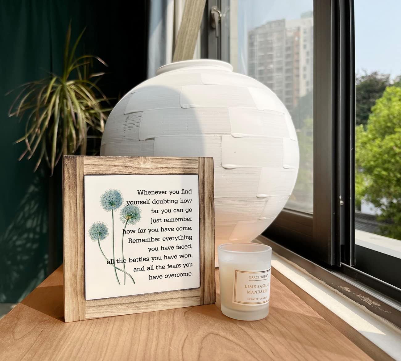 Inspirational Quote Wood Plaque Sign, Be Brave Sign, Whenever You Find Yourself... Box Wood Plaques Desk Décor, Motivational Box Wood Sign, Graduation Decor Gift, Inspirational Quotes Gift