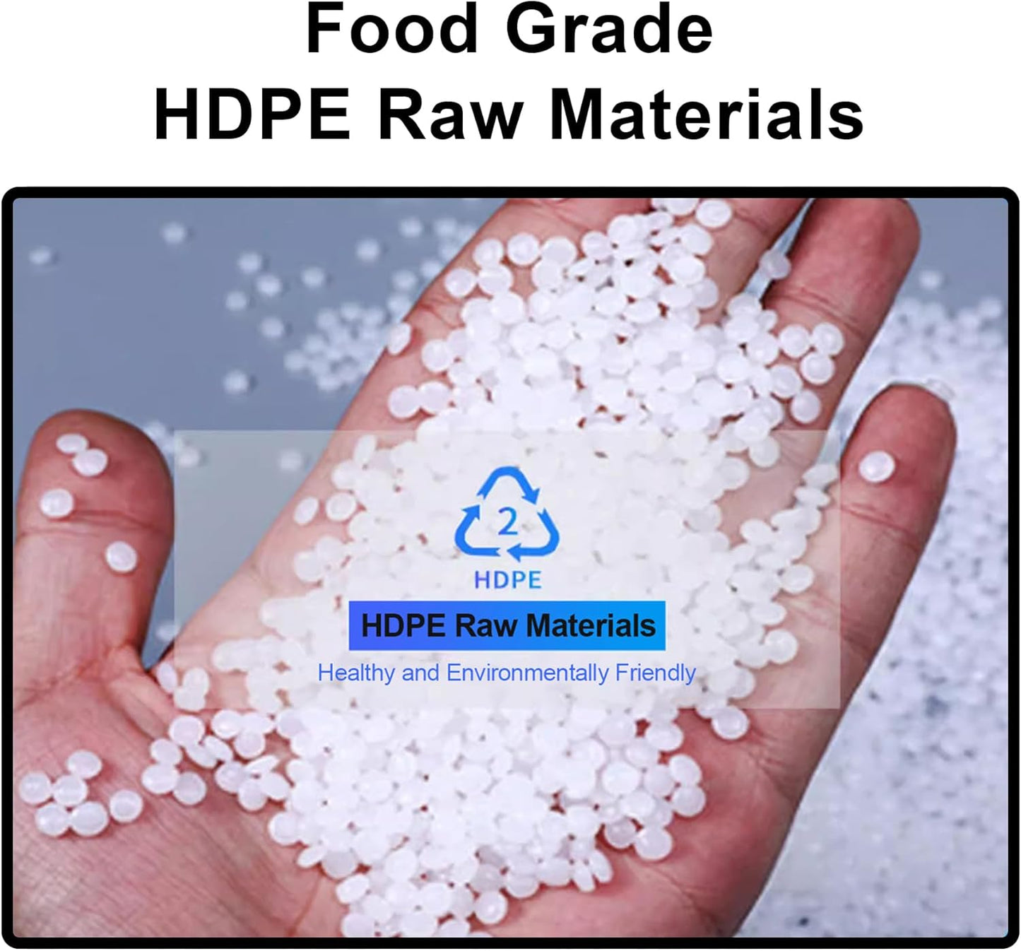 53 Gallon Water Storage Container with 3M Water Pipe, Portable Plastic Water Carrier Large Capacity Water Tank Thick Water Dispenser for Household Outdoor Camping RV Self-Driving(Size:200L/52.8Gallon)