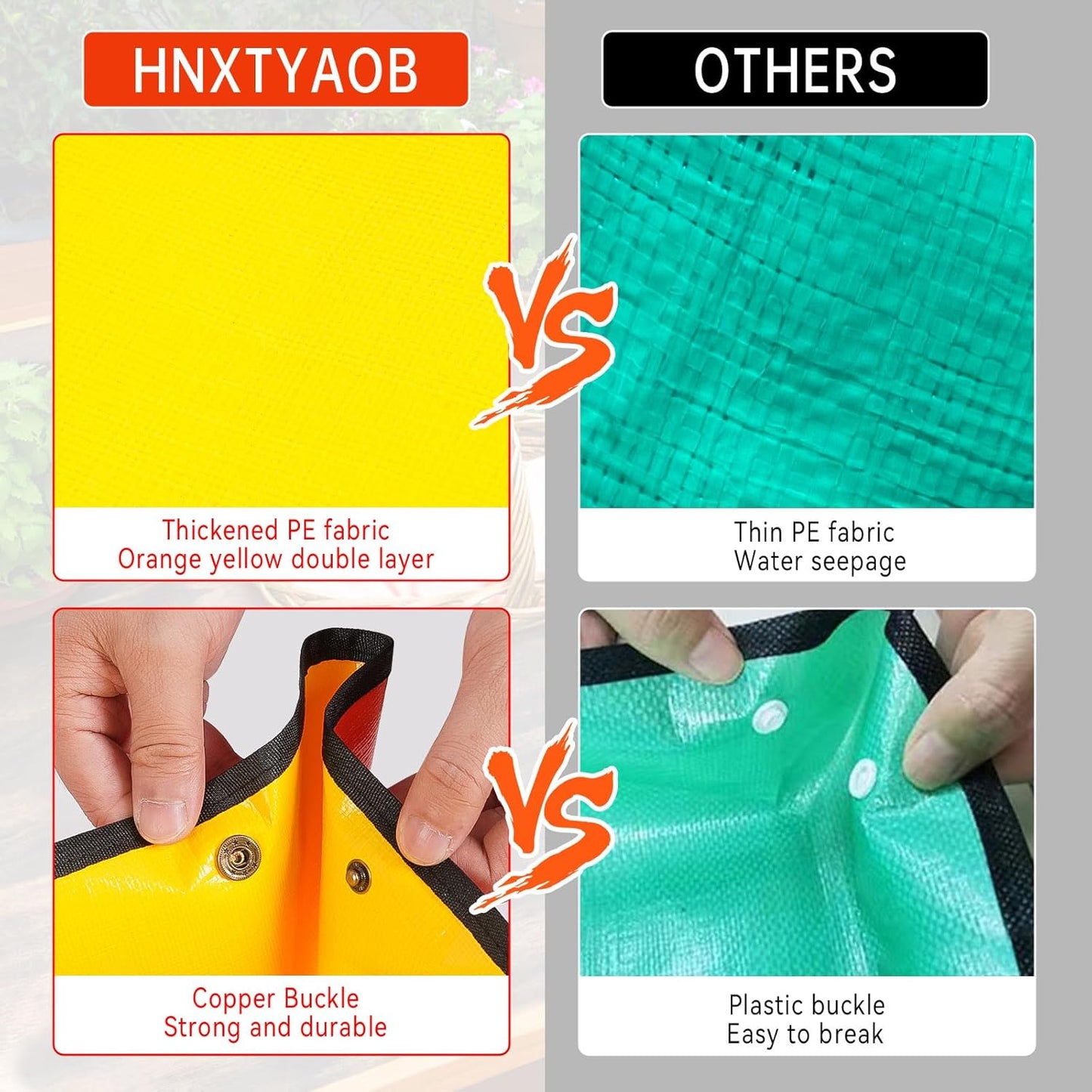 Repotting Mat for Indoor Plant Transplanting and Potting Soil Mess Control Portable Succulent Planting Potting Tray Gardening Gifts for Women Men Plant Lover Gifts (Orange 27" x 27")